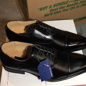 Men’s Classy Dress Cap Toe Black Shoe US 13